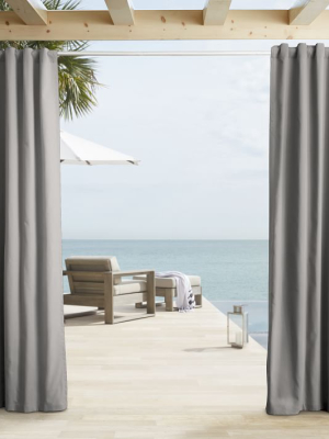 Outdoor Solid Curtains - Light Gray