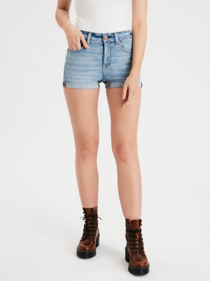 Ae Ne(x)t Level High-waisted Denim Short Short