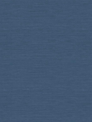 Coastal Hemp Wallpaper In Ocean Blue From The Texture Gallery Collection By Seabrook Wallcoverings