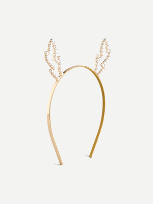 Girls' Pearl Antlers Headband