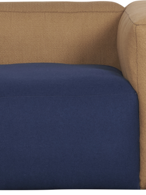 Hay Mags Soft Modular Sofa – Beige/blue – Right Armrest