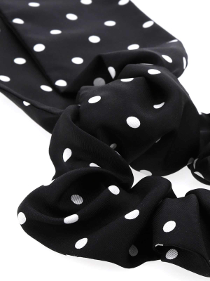 Miu Miu Polka Dot Scrunchie Hair Scarf