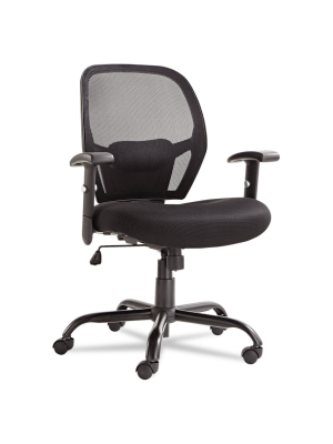 Alera Merix Series Mesh Big/tall Mid-back Swivel/tilt Chair, Black Mx4517