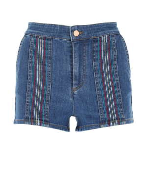 See By Chloé Signature Denim Shorts