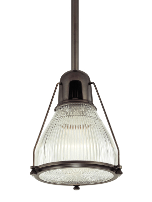 Hudson Valley Lighting Haverhill Pendant - Old Bronze & Clear Prismatic