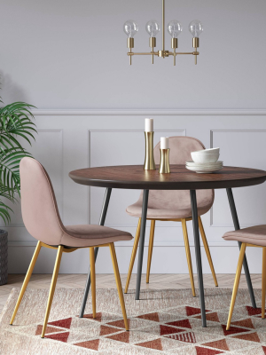 Copley Velvet Dining Chair With Brass Leg - Project 62™