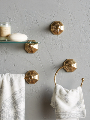 Brass Circlet Towel Bar