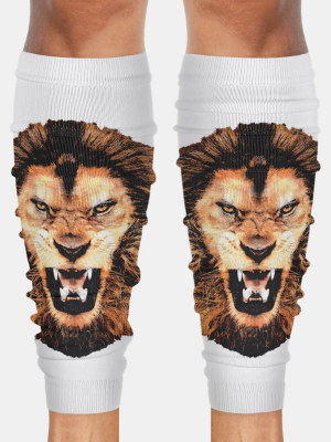 Lion Face Football Leg Sleeves