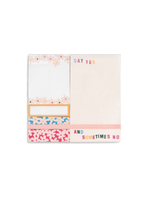 Sticky Note Set - Daisies