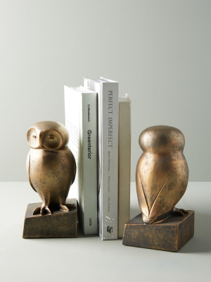 Wise Owl Book Ends