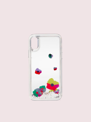 Collage Liquid Glitter Iphone Xs Case