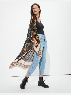 Ae Floral Midi Kimono