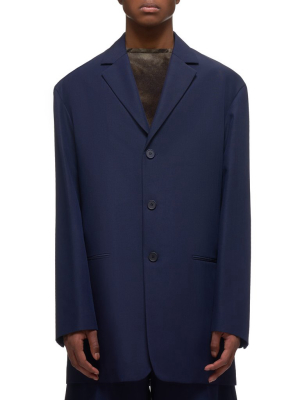 Virgin Fleece Wool Suit Jacket (120401-navy)