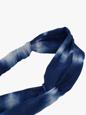 Blue Skies Tie-dye Turban
