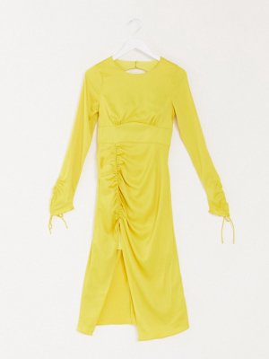 Vestire Exclusive Sweetest Thing Midi Dress In Lemon