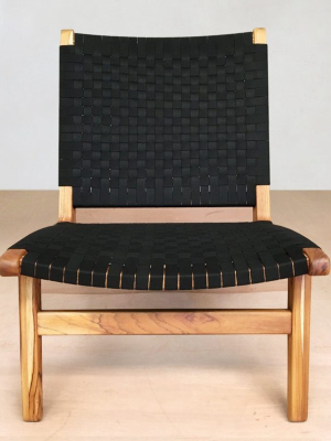 Masaya Lounge Chair- Black Sunbrella