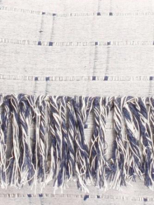 Fringe And Handwoven Lumbar Pillow