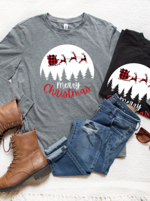 Sleigh Merry Christmas Graphic Tee