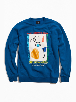 Obey Freewill Crew Neck Sweatshirt