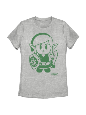 Women's Nintendo Legend Of Zelda Link's Awakening Sleek Avatar T-shirt