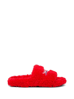 Balenciaga Furry Slide Sandals