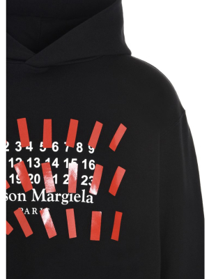 Maison Margiela Tape Print Oversized Hoodie