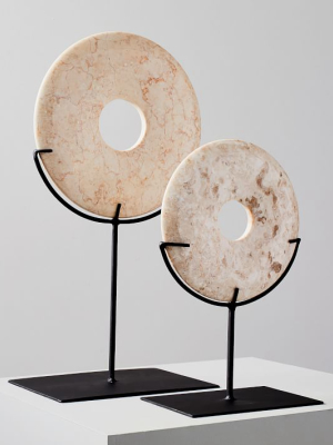 Marble Disc On Stand