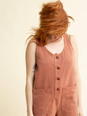 Terracotta Button Front Jumper