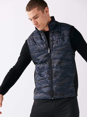 Tonal Camo Quilted Vest