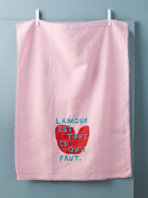 The Adventures Of L'amour Dish Towel