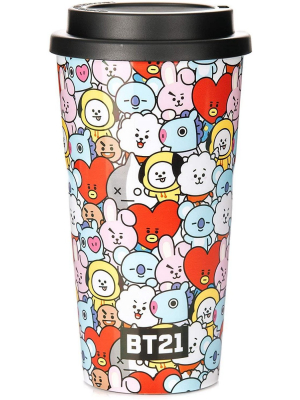 Line Friends Bt21 15oz Travel Mug