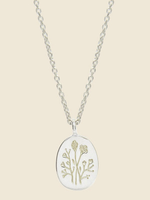 Wildflower Necklace - Silver