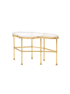 Cristal Coffee Table, Gold