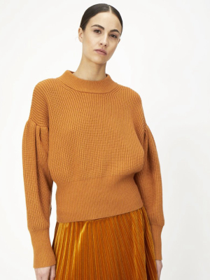 Sophie High Neck Knit – Pumpkin Spice