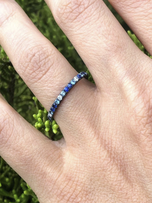 Adriatic Blue Eternity Ring