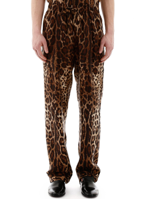 Dolce & Gabbana Leopard Print Pants