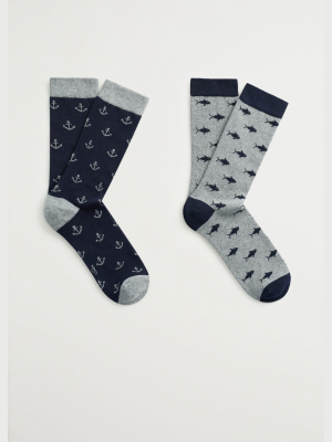 2 Pack Mixed Socks