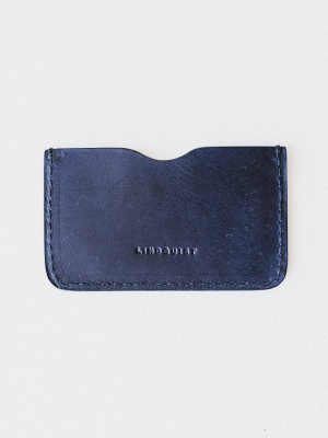 August Wallet In Black Vachetta Leather
