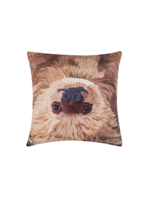 C&f Home 18" X 18" Sloth To Do Indoor/outdoor Decorative Throw Pillow