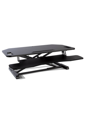 Adjustable Height Extra Large Standing Desk Converter Black - Atlantic