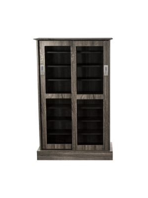 Driffield Media Storage Cabinet Charcoal Gray - Atlantic