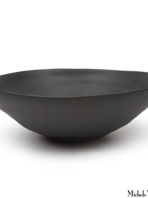 Matte Porcelain Serving Bowl Black - Extra Large