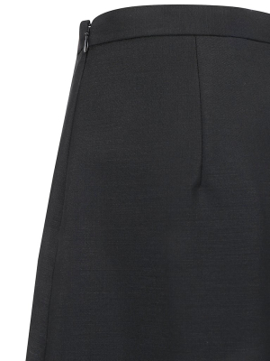 Burberry Fringed A-line Skirt