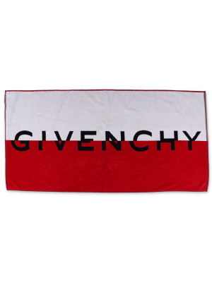 Givenchy Kids Logo Print Two-tone Towel