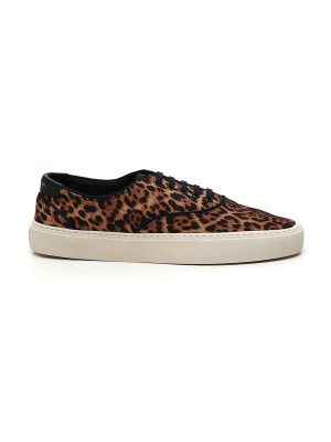 Saint Laurent Venice Leopard Printed Sneakers