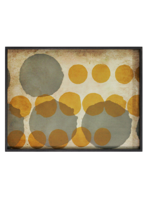 Layered Dots Rectangular Tray