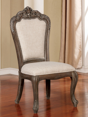 Set Of 2 Dresmore Dining Chairs Antique Brush Gray - Iohomes