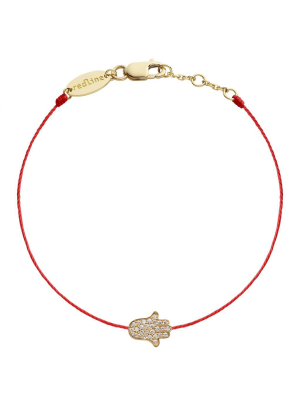 Fatma Pave Hamsa Bracelet