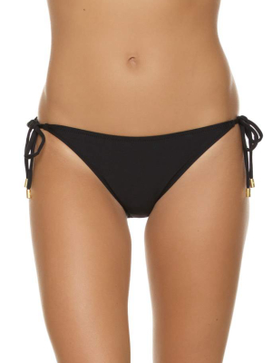 Helen Jon Resort Essentials String Bikini Bottom In Black