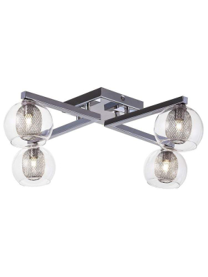 Nuevo Estelle 4 Ceiling Lighting - Clear